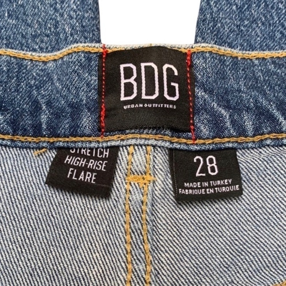 Urban Outfitters BDG High Waisted Comfort Stretch Flare Jean Indigo Size 28 - Picture 11 of 17